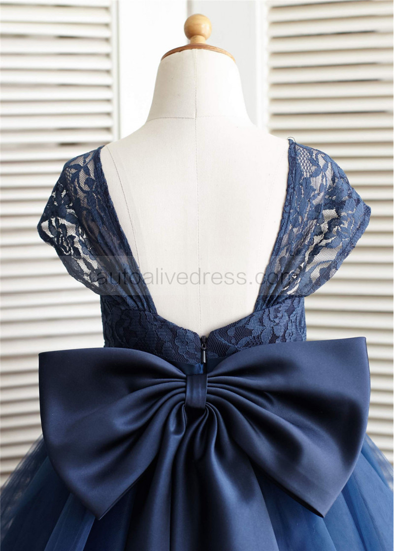 Navy Blue Flowergirl Dresses
